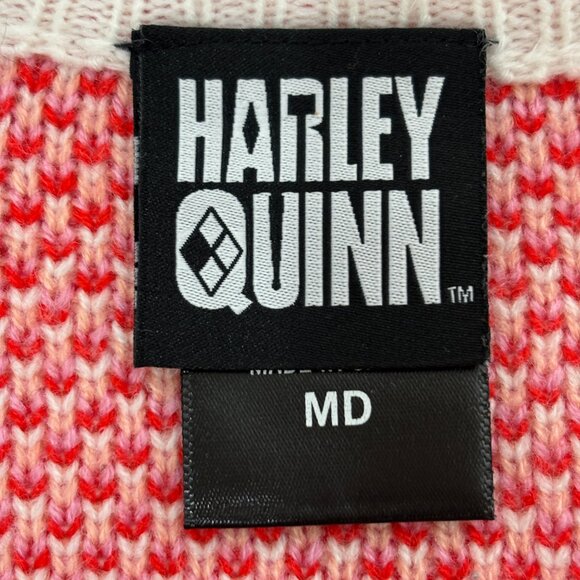 Harley Quinn Argyle Sweater DC Comics Harlequin Batman Joker Size Medium - Picture 11 of 13